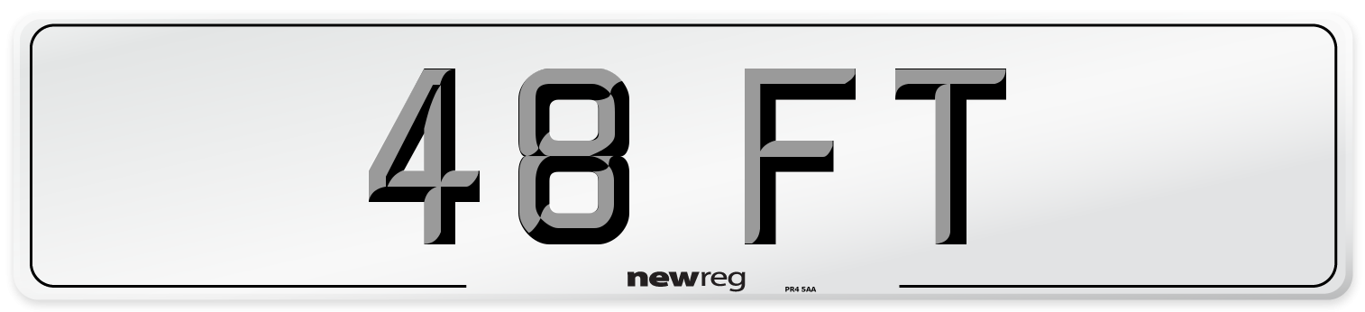 48 FT Number Plate from New Reg